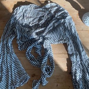 Striped Tie Top